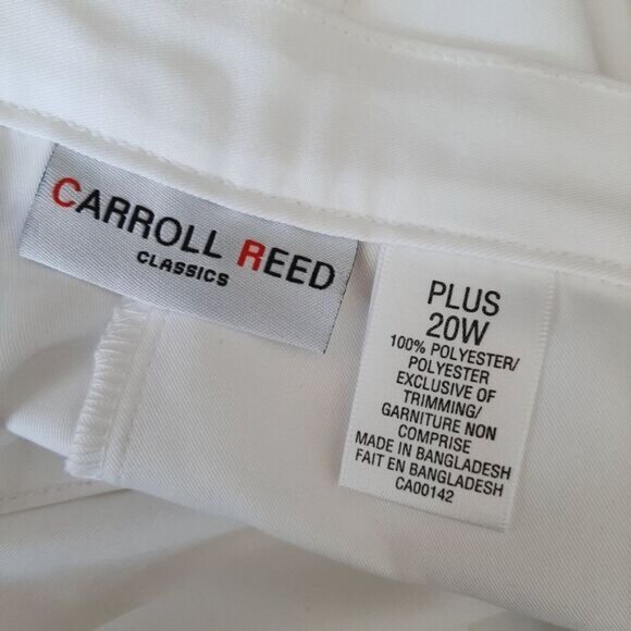 CARROLL REED | Capri Crop Pants White & Black Embroidery Sz 20W Flawed - Picture 14 of 14